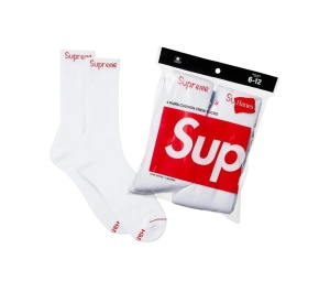 Buy Supreme x Hanes Crew Socks (4 Pack) White at Sasom – Authentic and Ready to Ship