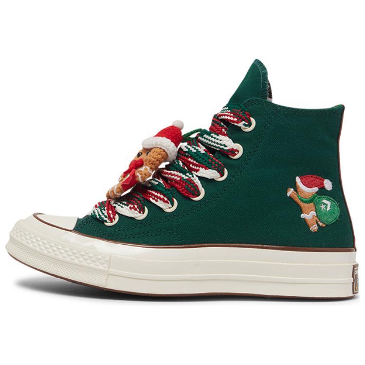 Chuck 70 Converse High 'X Mas Gingerbread Knit Sock Midnight Clover'  Women's