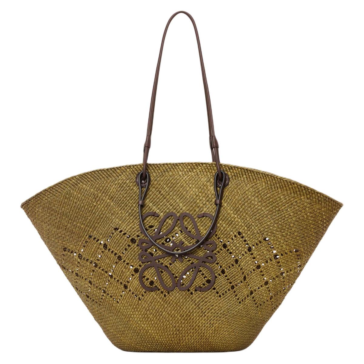 https://d2cva83hdk3bwc.cloudfront.net/A223F04X22-6545-loewe-anagram-palm-one-shoulder-handbag-large-size-women-s-olive-chestnut-1.jpg
