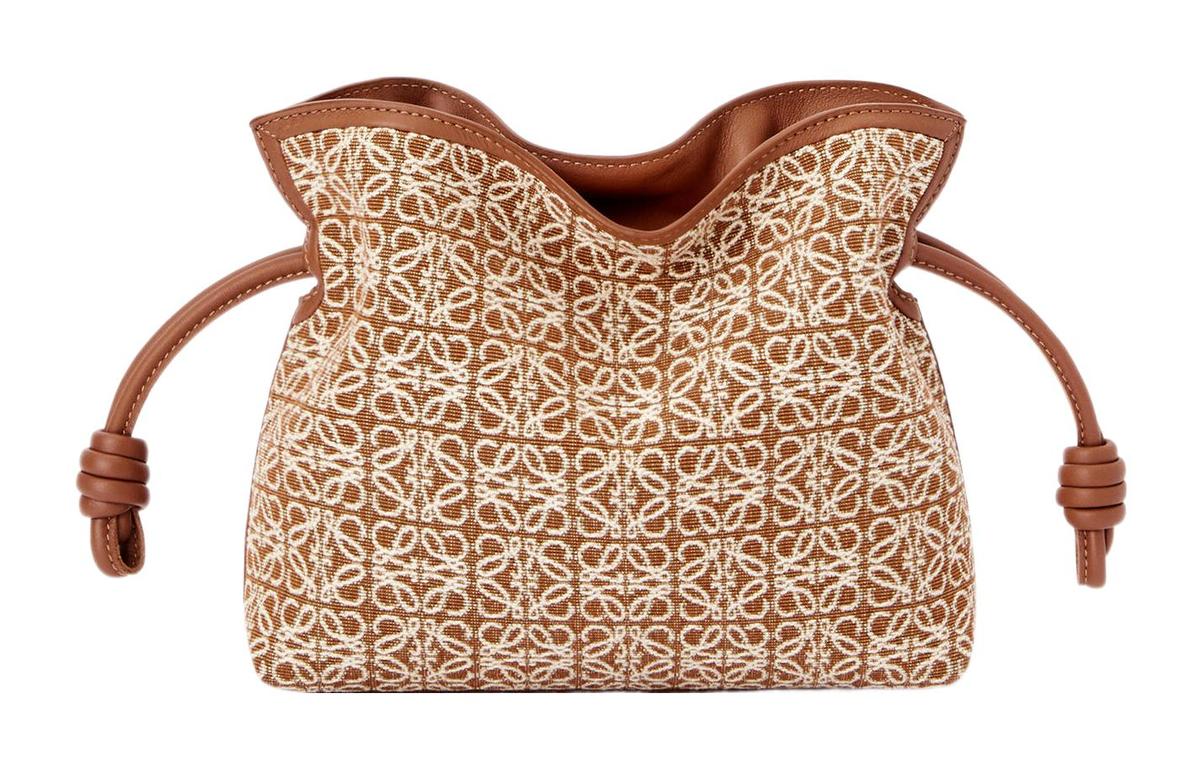 https://d2cva83hdk3bwc.cloudfront.net/A411FC2X38-2713-loewe-mini-flamenco-clutch-in-anagram-jacquard-and-calfskin-tan-pecan-1.jpg