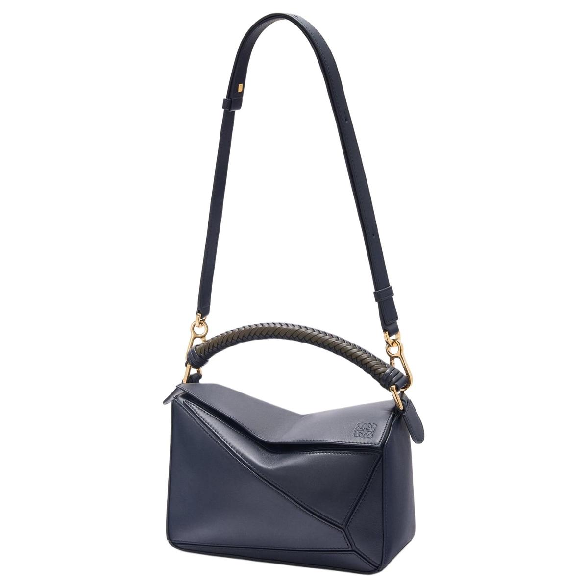https://d2cva83hdk3bwc.cloudfront.net/A510S21XBD-4734-loewe-puzzle-calfskin-one-shoulder-handbag-small-size-women-s-deep-ink-dark-khaki-1.jpg