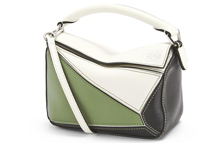 https://d2cva83hdk3bwc.cloudfront.net/A510U95X34-6467-loewe-puzzle-cow-leather-portable-crossbody-bag-shoulder-bag-mini-women-s-white-green-1.jpg