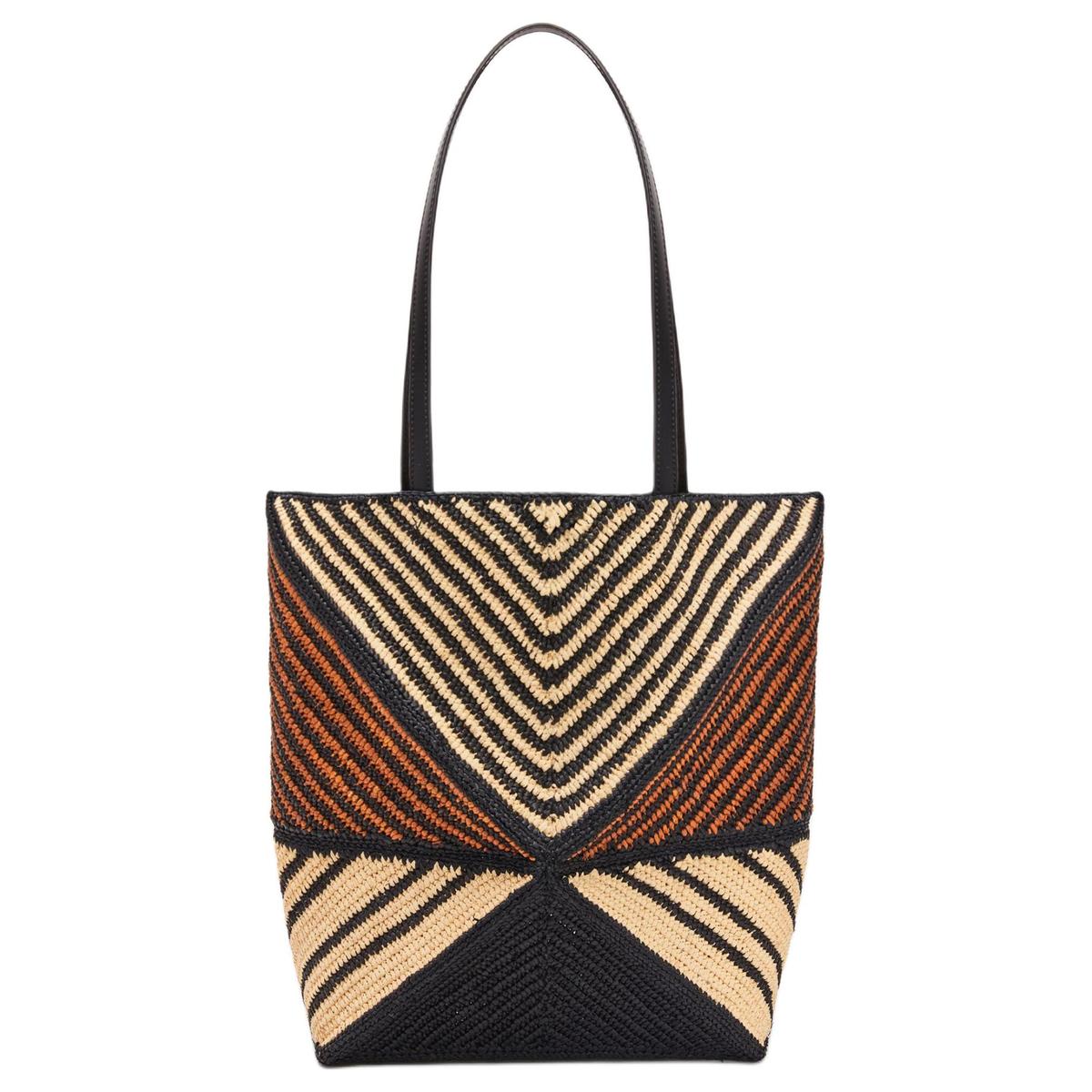 ★関税負担無し★ ※要在庫確認 LOEWE Puzzle Raffia Tote Bag Loewe Puzzle Fold Tote In Raffia | David Jones