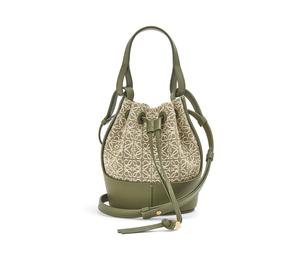 Buy Loewe Balloon Calfskin Canvas Crossbody Handbag Shoulder Bag Mini Women's Green at Sasom – Authentic and Ready to Ship