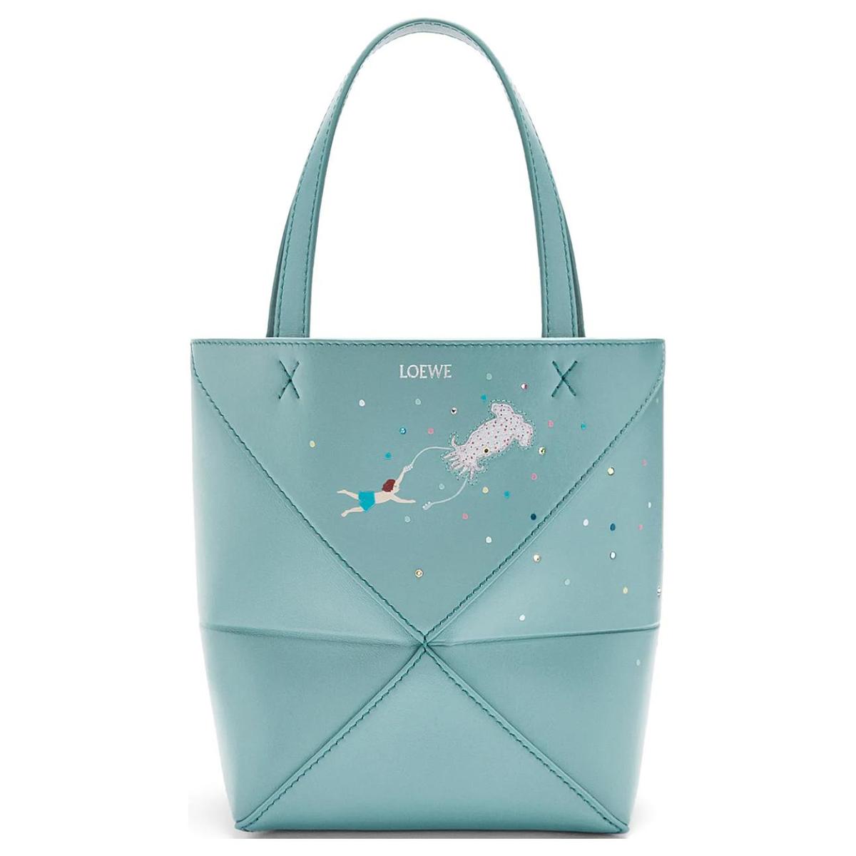 バッグ LOEWE x Howl's Cow Bag LOEWE x Howls Cow Bag In Shearling White in Shearling with