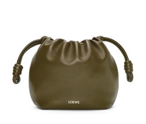 Buy Loewe Flamenco Nappa Sheep Leather One Shoulder Crossbody Clutches Mini Women's Dark Khaki at Sasom – Authentic and Ready to Ship
