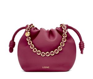 Buy Loewe Flamenco Nappa Sheep Leather One Shoulder Crossbody Clutches Mini Women's Crimson at Sasom – Authentic and Ready to Ship