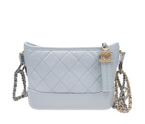 Buy Chanel Gabrielle Calfskin Hobo Bag Handbag Shoulder Bag Crossbody Bag Small Size Women's Light Blue at Sasom – Authentic and Ready to Ship