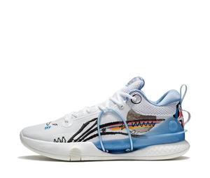 Buy LiNing Speed 8 Cushioned Slip Resistant Abrasion Resistant Low Top Performance Basketball Shoes Men's White Blue at Sasom – Authentic and Ready to Ship