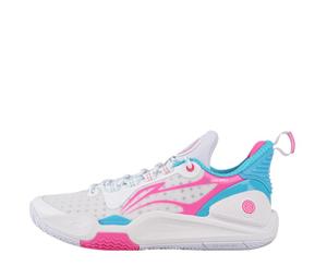 Buy LiNing Speed 9 Cushioning Anti Slip And Wear Resistant Low Top Basketball Shoes Men's White Pink at Sasom – Authentic and Ready to Ship