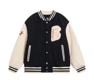 Buy LiNing Badfive Baseball Jacket Men's Black Dusty Khaki at Sasom – Authentic and Ready to Ship