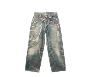 Buy Acne Studios Baggy Fit Jeans 1981F Mid Blue at Sasom – Authentic and Ready to Ship