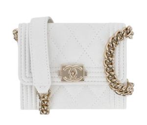 Buy Chanel LEBOY Grained Calfskin Shoulder Bag Crossbody Bag Coin Purses Regular Women's White at Sasom – Authentic and Ready to Ship