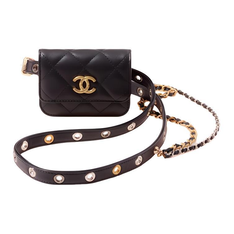 https://d2cva83hdk3bwc.cloudfront.net/AP2549-B07242-94305-chanel-22c-early-spring-sheepskin-sling-bags-one-shoulder-crossbody-fanny-pack-women-s-black-1.jpg