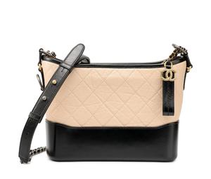 Buy Chanel Gabrielle Calfskin Hobo Bag Handbag Shoulder Bag Crossbody Bag Medium Size Women's Beige & Black at Sasom – Authentic and Ready to Ship