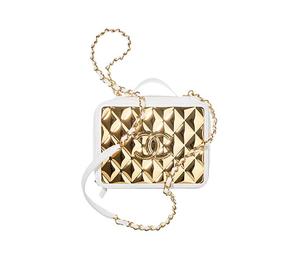 Buy Chanel Lambskin Box Bag Makeup Bag One Shoulder Handbag Crossbody Bag Women's White at Sasom – Authentic and Ready to Ship