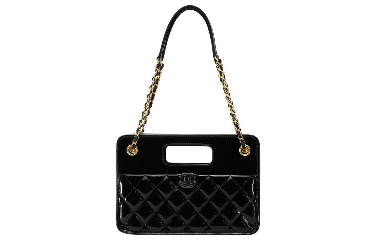 SASOM bags Chanel 23P SS Patent Calfskin Tote Bag Shopping Bag