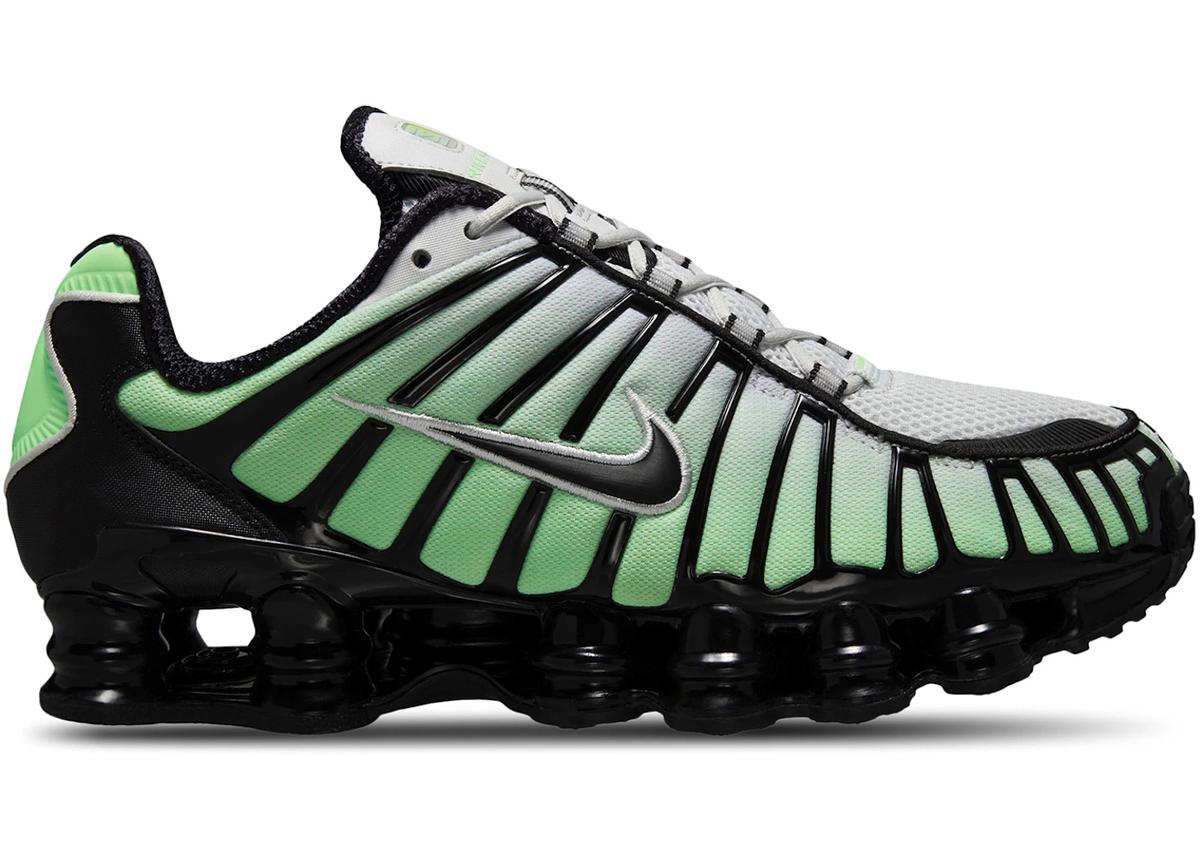 nike shox tl vapor green