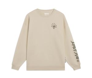 Buy LiNing Badfive Sweatshirt Unisex Light Creamy Brown at Sasom – Authentic and Ready to Ship