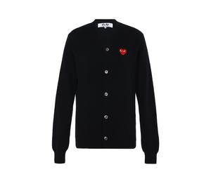 Buy CDG Play Embroidered Logo Cardigan at Sasom – Authentic and Ready to Ship
