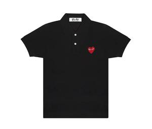 Buy Comme Des Garcons Play Red Emblem Polo at Sasom – Authentic and Ready to Ship