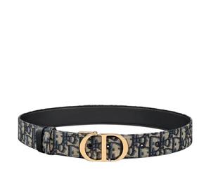 Buy Dior Calfskin Leather Belts Women's Blue Width 3.5cm at Sasom – Authentic and Ready to Ship