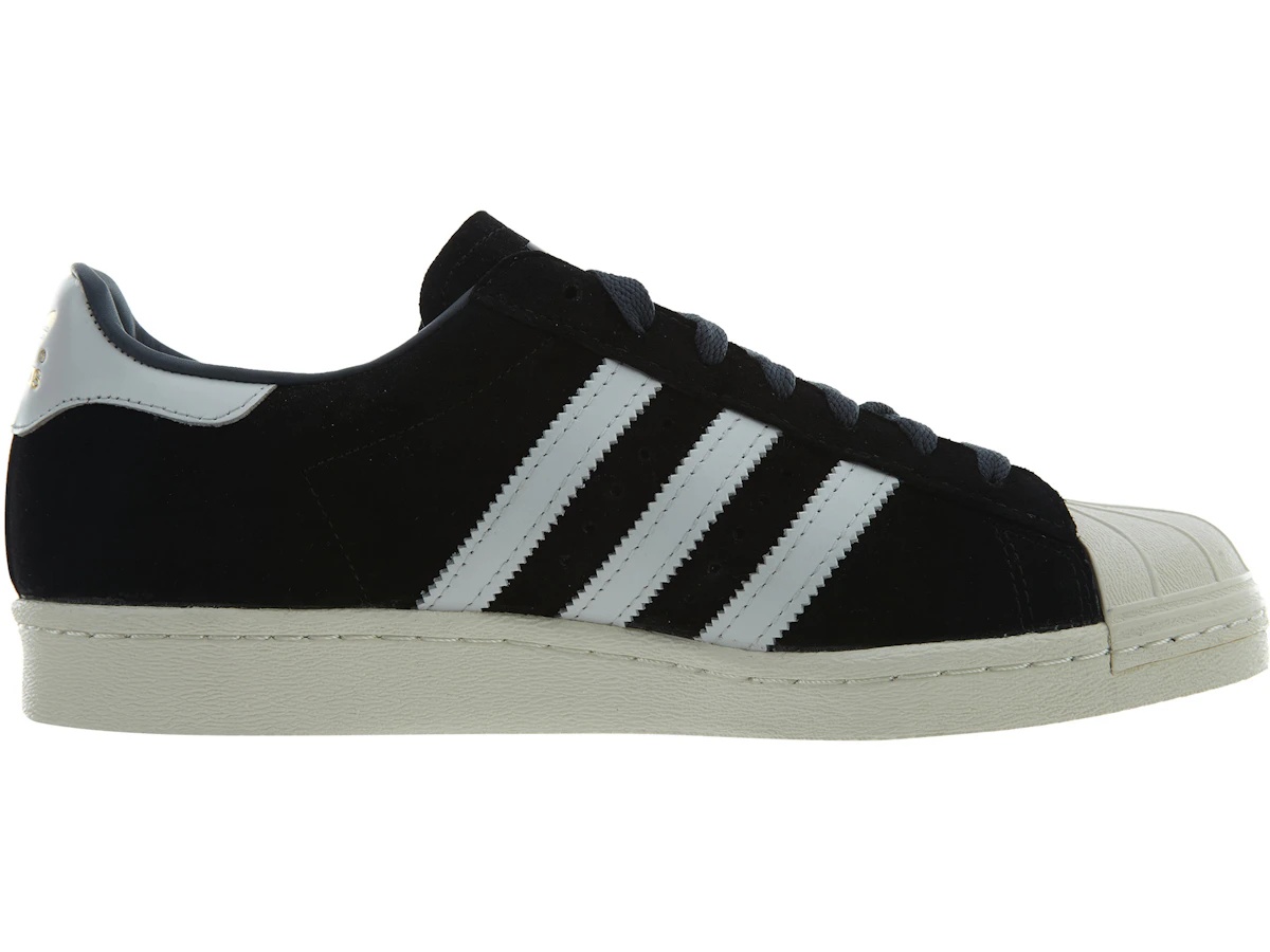 adidas Superstar 80s Dlx Suede Black White-Gold Metallic
