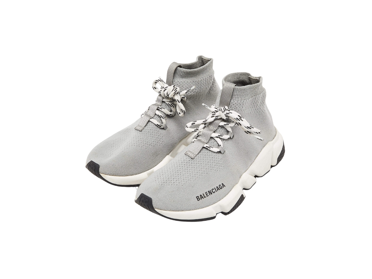 Balenciaga Speed Trainer Mid Lace Up Grey (Women's) | SASOM Balenciaga Speed Trainer Mid Lace Up Grey (Women's) | SASOM