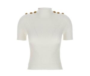 Buy BALMAIN Knitwear Women's White at Sasom – Authentic and Ready to Ship