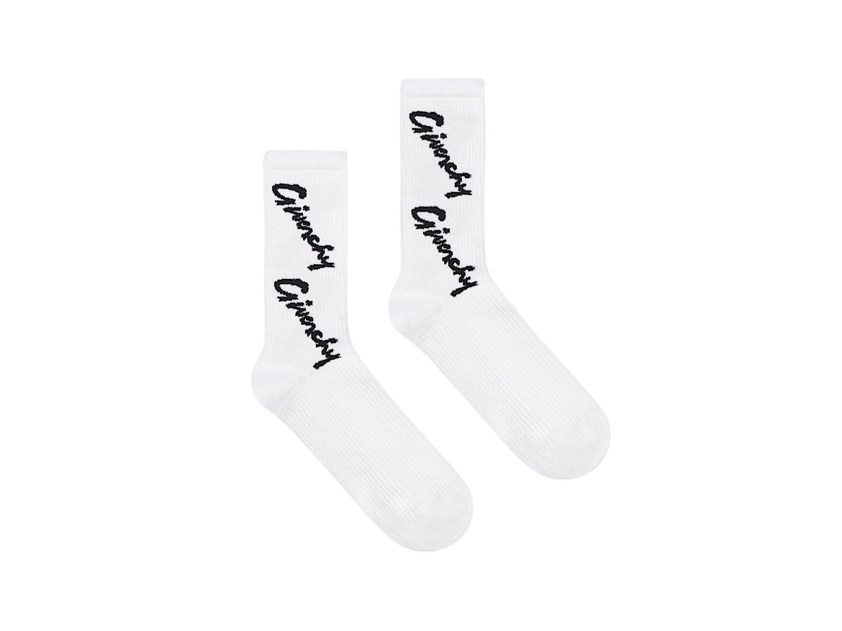 レッグウェア Givenchy socks Givenchy - Boys White Varsity Logo Cotton Socks | Childrensalon