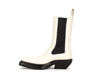 Buy Bottega Veneta Pre-Owned Two-tone Western Ankle Boots at Sasom – Authentic and Ready to Ship