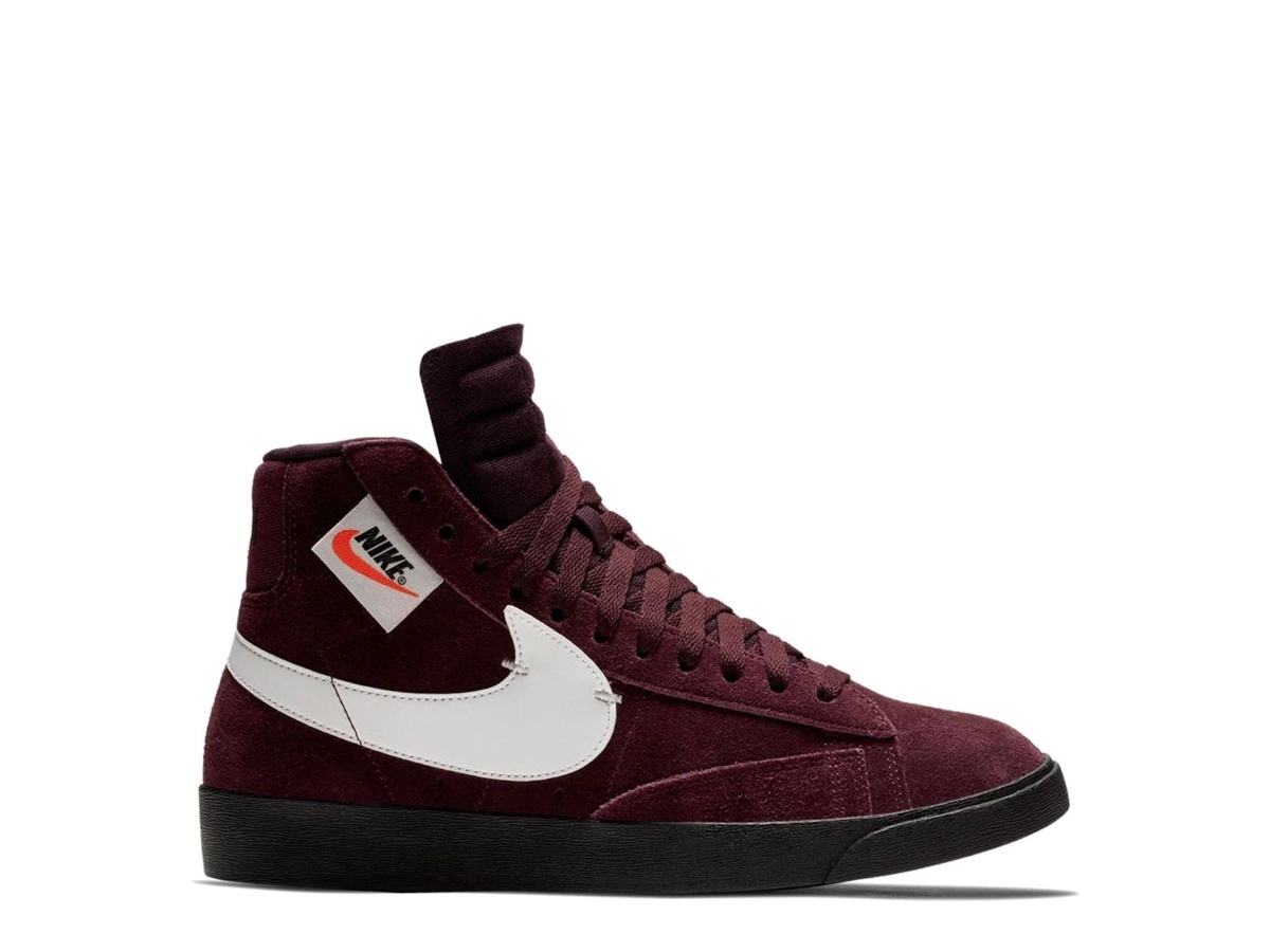 women's burgundy nike blazers