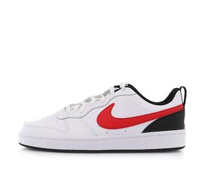 Buy Nike Court Borough 2 Low White University Red GS at Sasom – Authentic and Ready to Ship