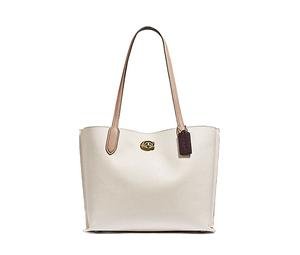 Buy Coach Willow Leather Tote Bag, Shopping Bag, Portable Crossbody Bag, Shoulder Bag Women's White at Sasom – Authentic and Ready to Ship