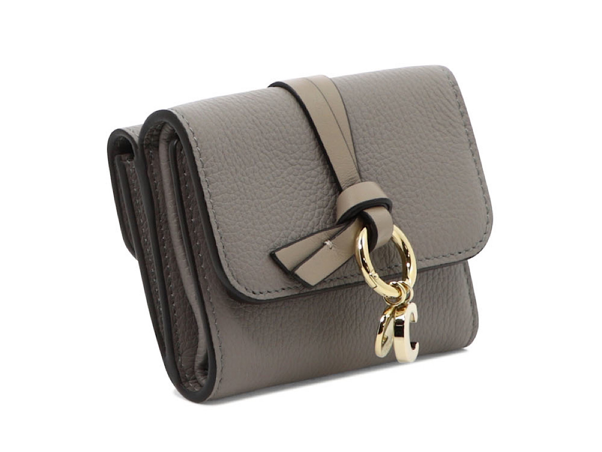 Chloé Chlo Alphabet Walletgrey Pelle Di Vitello - view 2