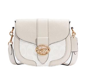 Buy Coach Georgie Canvas With Leather Bacchus Bag Shoulder Bag Saddle Bag Crossbody Bag Small Size Women's Ecru at Sasom – Authentic and Ready to Ship