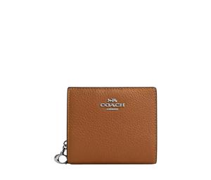 Buy Coach Snap Wallet In Leather With Silver Hardware Light Saddle at Sasom – Authentic and Ready to Ship