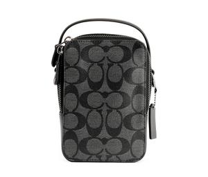 Buy Coach Crossbody Canvas With Leather Cell Phone Pouch Handbag Shoulder Bag Crossbody Bag Small Size Men's Black at Sasom – Authentic and Ready to Ship