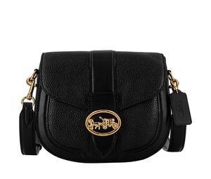Buy Coach Georgie Leather Bacchus Bag Shoulder Bag Saddle Bag Crossbody Bag Small Size Women's Black at Sasom – Authentic and Ready to Ship