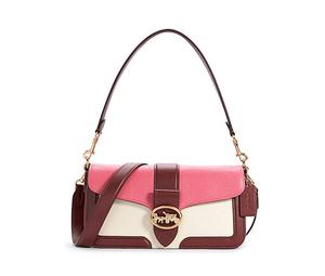 Buy Coach Cow Leather Shoulder Bag Crossbody Bag Handbag Medium Size Women's Pink WHITE BROWN Multicolor at Sasom – Authentic and Ready to Ship