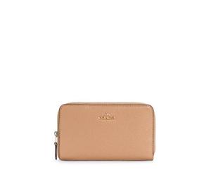 Buy Coach Zip Around Leather Card Holder Wallet Medium Size Women's Light Brown at Sasom – Authentic and Ready to Ship