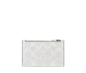 Buy Coach Card Case Canvas With Calfskin Wallets Card Holders Regular Men's Ivory Grey & Glacier White at Sasom – Authentic and Ready to Ship