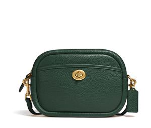 Buy Coach Camera Pebbled Leather Camera Bag Shoulder Bag Crossbody Bag Regular Women's Forest Green at Sasom – Authentic and Ready to Ship
