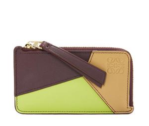Buy Loewe Puzzle Calfskin Card Holder Women's Sahara Red & Cardamom at Sasom – Authentic and Ready to Ship
