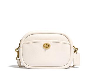 Buy Coach Camera Pebbled Leather Camera Bag, Shoulder Bag, Crossbody Bag Regular Women's Chalk White at Sasom – Authentic and Ready to Ship