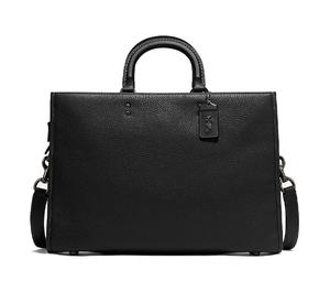 Buy Coach Rogue Leather Briefcase Large Size Unisex Black at Sasom – Authentic and Ready to Ship