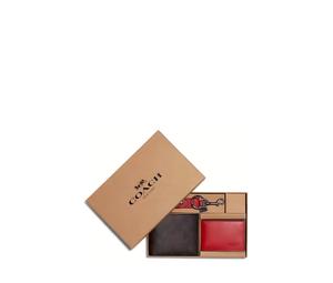 Buy Coach Cow Leather Card Clip Wallets Men's Brown/Red at Sasom – Authentic and Ready to Ship