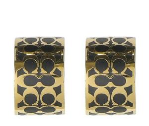 Buy Coach Enamel Brass-Plated Enamel Glass Titanium Earrings Women's Gold at Sasom – Authentic and Ready to Ship