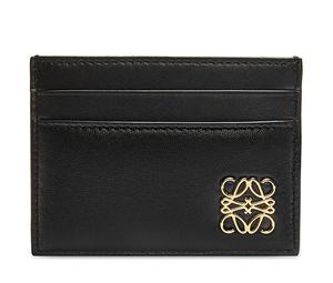 Buy Loewe Anagram Shiny Nappa Cow Leather Card Holder Women's Black at Sasom – Authentic and Ready to Ship