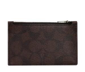 Buy Coach Card Case Canvas With Leather Card Clip Card Holder Men's Brown at Sasom – Authentic and Ready to Ship